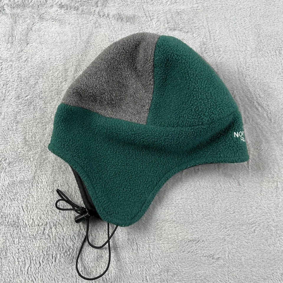 Gorro ajustado The North Face para hombre verde gris polar oreja solapa trampero invierno Foto 2 de 4