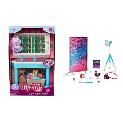 My life 5 in 1 game play set and my life blogger play set  can sell separately