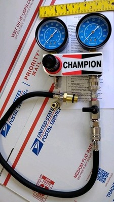 E2 AIRCRAFT CHAMPION COMPRESSION TESTER .040 ORIFICE LYC CON ROTAX TESTED GOOD B