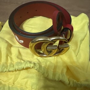 Gucci Belt Adidas Monogram White Interlocking GG Buckle Size 40 / 100cm