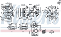 Kompressor Klimaanlage FüR CitroËN Peugeot DS C4 II C5 III Break DS4 DS5 308 SW