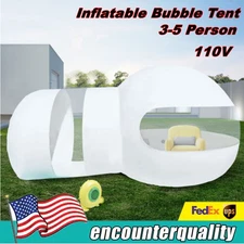 Inflatable Clear Bubble Tent Outdoor Dome Camping Tent Cabin with Air Blower