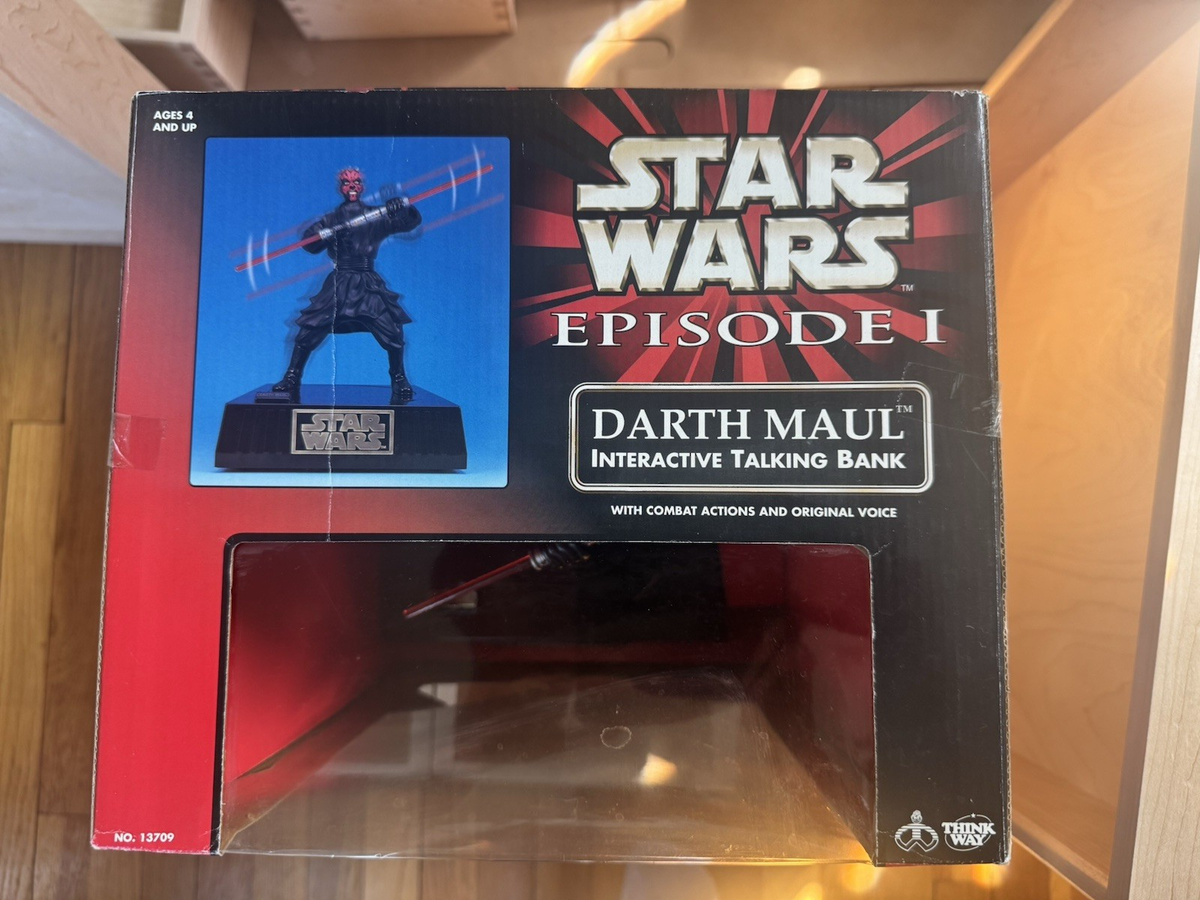 1999 STAR WARS: DARTH MAUL TALKING BANK Unopened. 64442137090| eBay