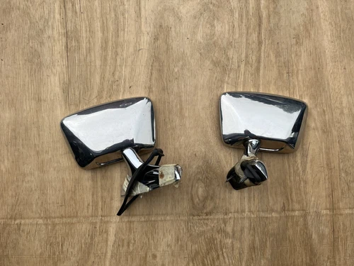 BMW 3 SERIES E21 CHROME DOOR MIRROR LEFT AND RIGHT PAIR