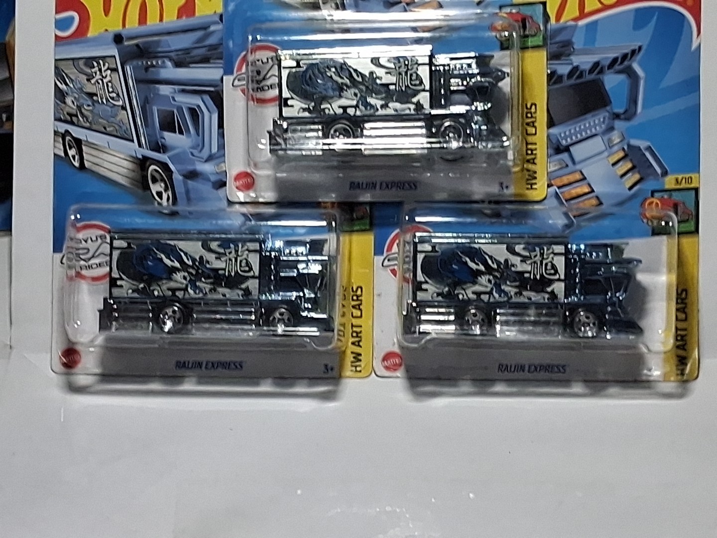 Hot Wheels 2022 HW Art Cars Raijin Express #87/250 Lot Of 3 B34