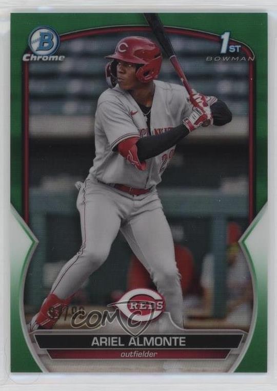 2023 Bowman Chrome Prospects Green Refractor 97/99 Ariel Almonte #BCP-78 07b3