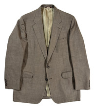 vintage 80s mens brown Cricketeer blazer jacket sport suit coat two button 42 L