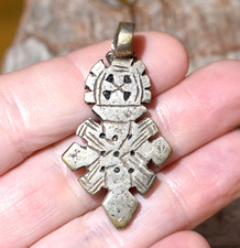Handmade Ethiopian Coptic Orthodox Christian Metal Cross Pendant Ethiopia Africa