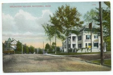 Haverhill MA Arlington Square Old Postcard Massachusetts