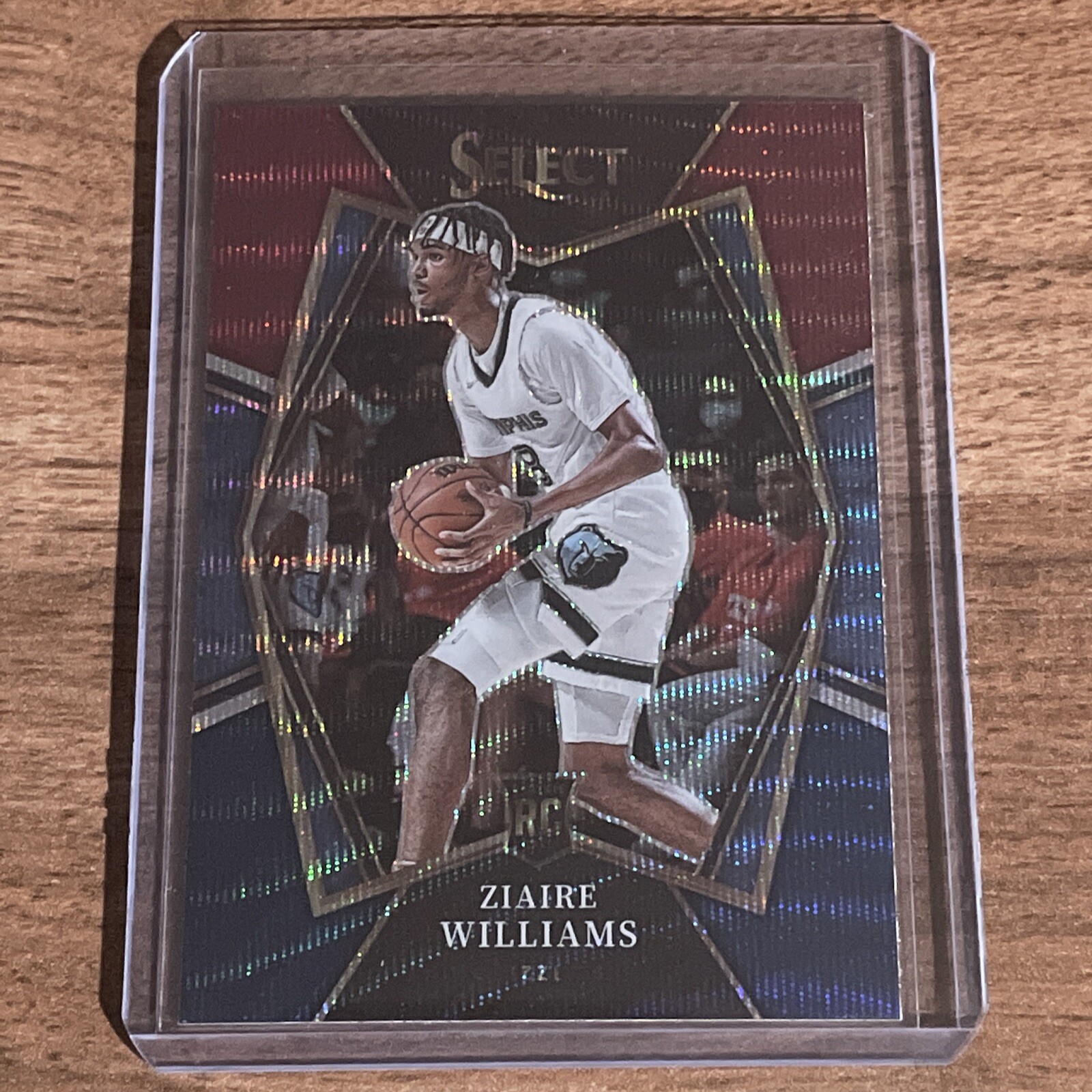 2021-22 Select Ziaire Williams Rookie Tri-Color Prizm Premier Level #181
