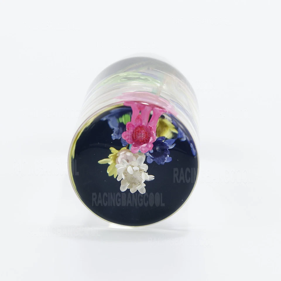 10CM Carreras Multicolor Flores Reales Perilla de Cambio Cabezal de Cambio Universal Foto 4 de 4