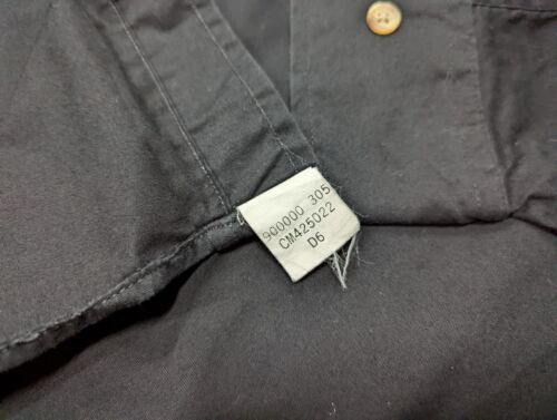 ARROW Vintage 90's Men's Solid Black Cotton Button Down Casual Shirt 16.5 L XL - Picture 9 of 10