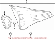 Genuine OEM Back Up Light Assembly for Toyota 8158042032