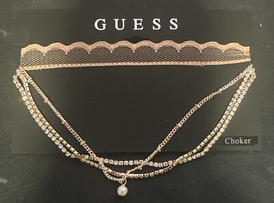 guess jewellery guess choker necklaces Guess Gold-tone Chocker Necklace Fashion Jewelry New Bling Sexy