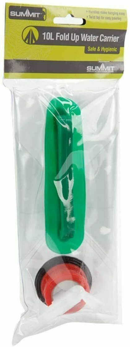 2 x Fold Up Water Carrier Bag With Tap 10L SUMMIT