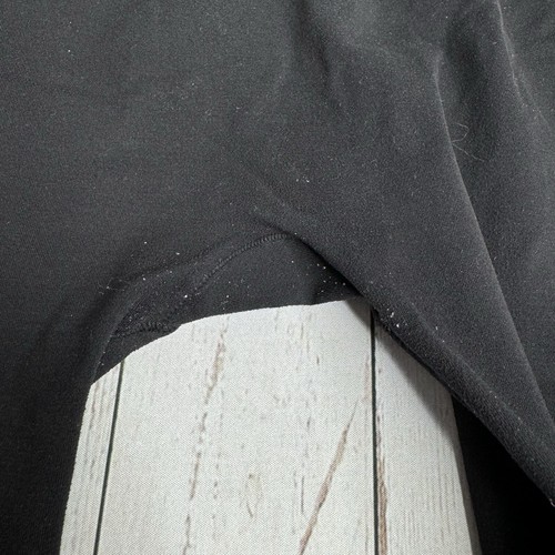 Gymshark Waistband Spellout Athletic Leggings Womens Medium Black Mid Rise 27" - Picture 9 of 10