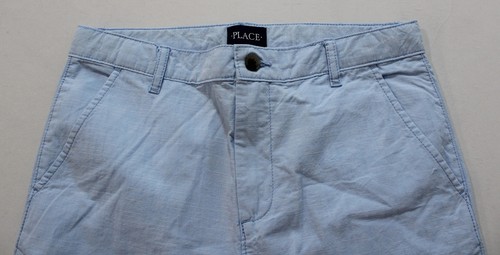 The Children's Place Boy's Classic Textured Chino Shorts MP9 Whirlwind Size 14 - Picture 2 of 3