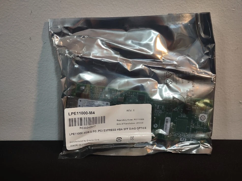 Emulex LightPulse LPE11000-M4 4GBS PCI Express Fibre SFF Host Bus Adapter Card 2 - Image 2 of 4