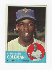 1963 TOPPS CHOO COO COLEMAN #27 NEW YORK METS