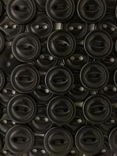 BLACKFISH EYE BUTTON WITH RIM, SIZE 20L-1/2", 1 DOZEN, FREE SHIPPING USA