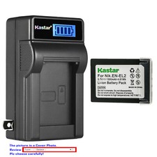 Kastar Battery LCD Wall Charger for Nikon EN-EL2 ENEL2 9904 BP-NKL2 DDEN-EL2