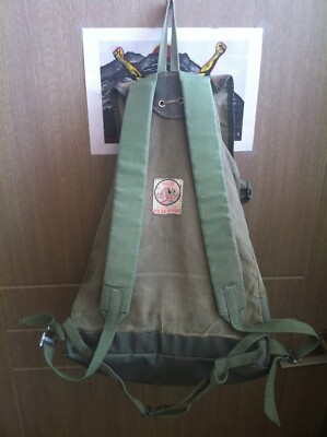 Sac à Dos Millet édition Walter Bonatti – Années 50 – Vintage Beige Et Cuir