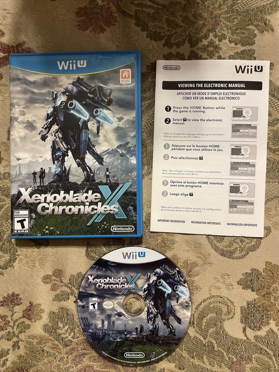 Xenoblade Chronicles X (Nintendo Wii U, 2015) Tested Minty Disc