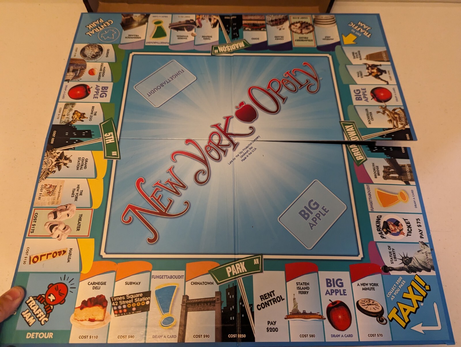 New YorkOpoly Monopoly Board Game NYC Souvenir Boardgame Strategy