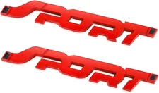 2PCS, 3D Metal Car Sport Sticker, Car Side Fender Rear Trunk Emblem Badge Decals