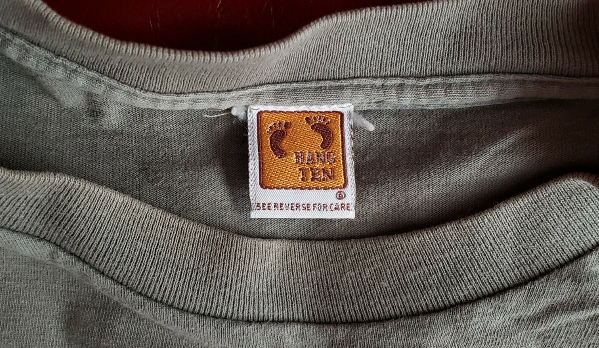 Vintage Hang Ten 2-Sided T-Shirt Single Stitch Made In USA