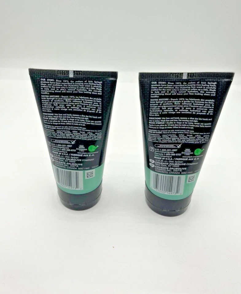 2- Irish Spring Signature for Men Hydrating Face Wash 5 fl oz NEW - Image 2 of 4