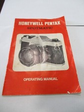 Honeywell Pentax Spotmatic operating manual instruction guide