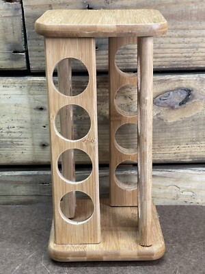 Wooden Rotating 16 Slot Spice Rack/Coffee Pod/K-Cup Holder Rack | eBay