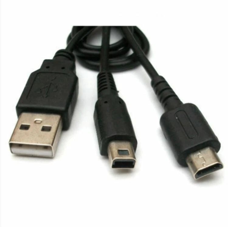 2 in 1 Charging Charger Cord Cable For Nintendo 3DS / DS Lite / DSi / Dsi LL/XL - Image 3 of 4