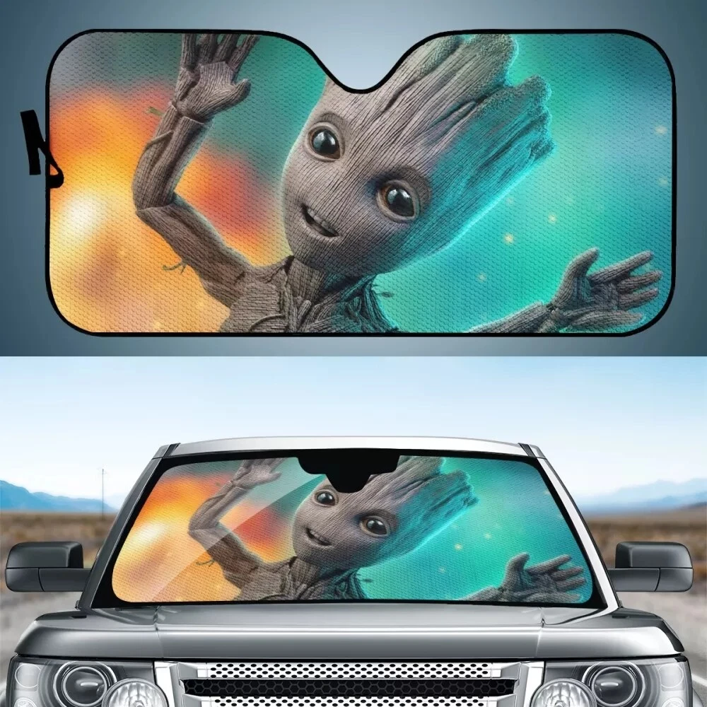 Guardians of the Galaxy Groot Car Sun Visor Windshield Sunshade Block UV Rays
