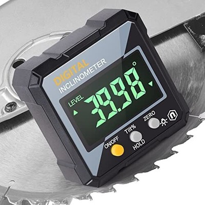 2-in-1 Digital Angle Gauge & Inclinometer Magnetic Electronic Leveler & Protract