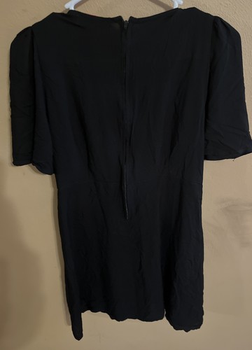 Motel - Women’s Black Big Puffy - short sleeve mini Party dress - Size Small - Picture 6 of 6