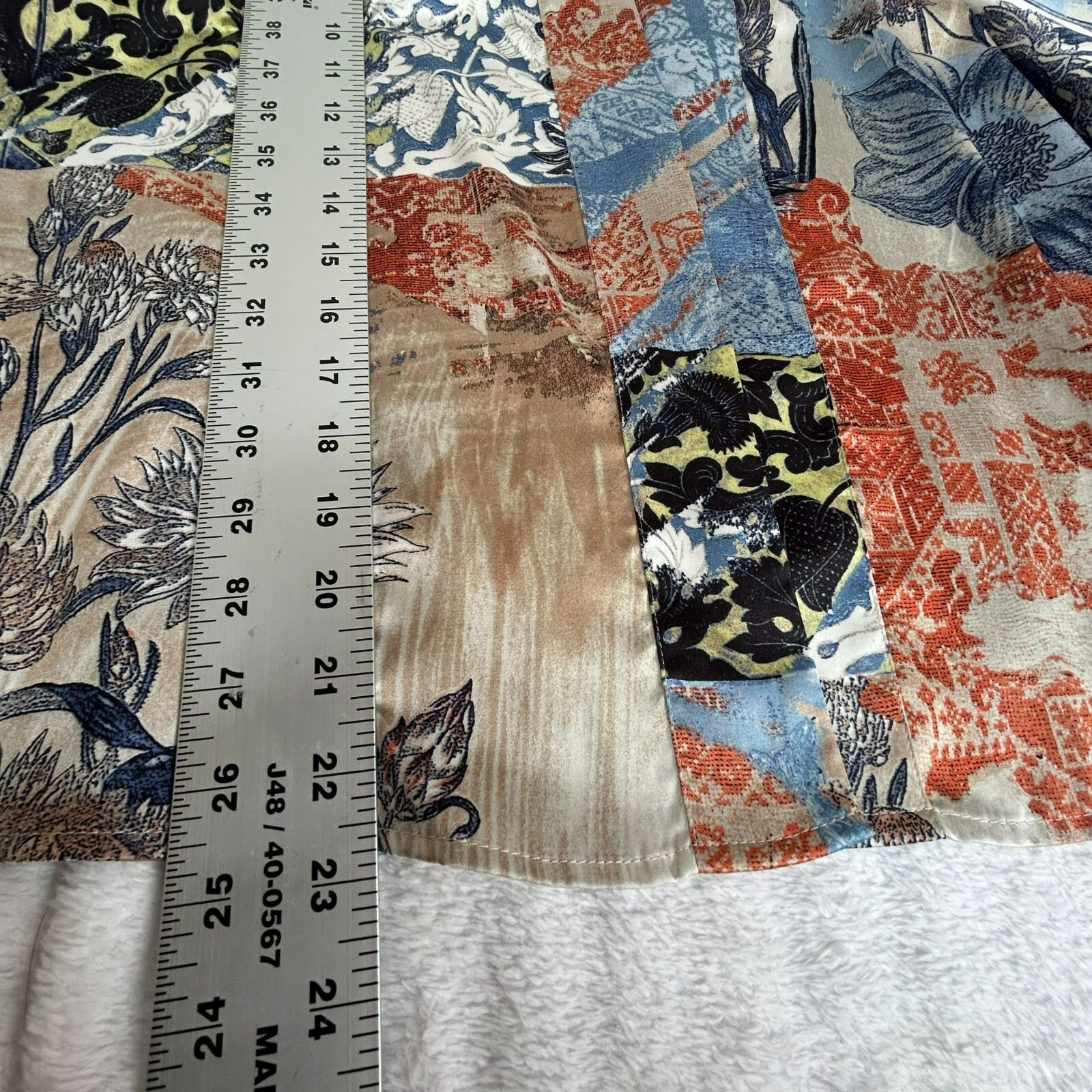 Chico's Women's Patchwork Print Open Front Casual… - image 7