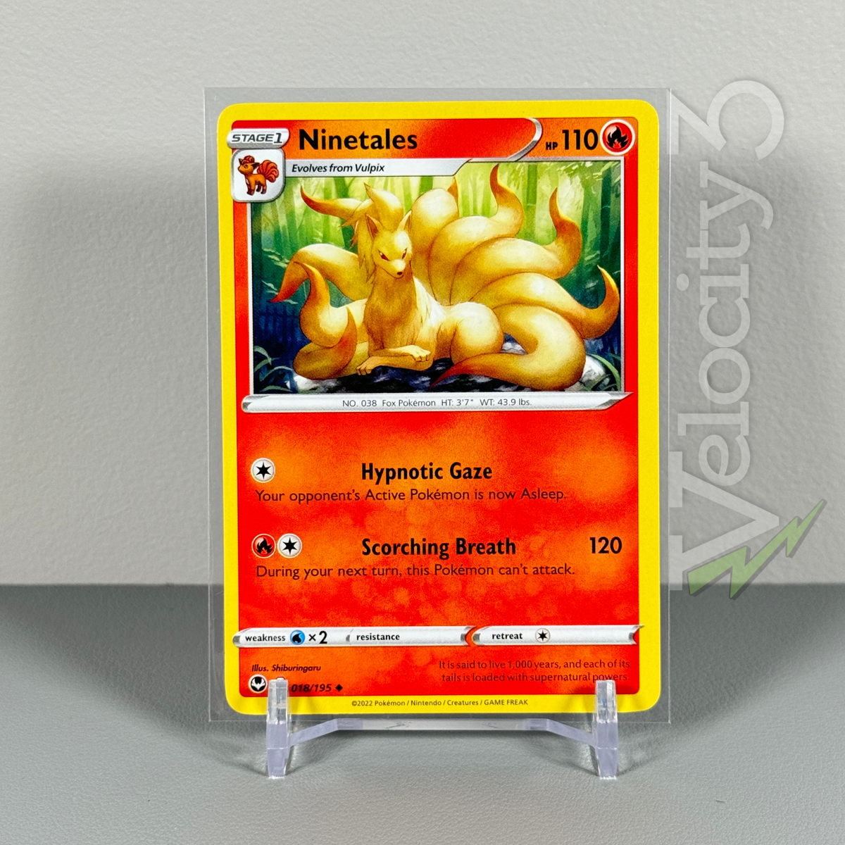 Pokemon TCG Card: NINETALES 18/195 | Uncommon | Silver Tempest