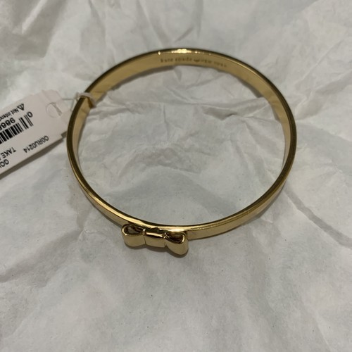 BRAND NEW 2014 WITH TAG KATE SPADE TAKE A BOW GOLD TONE METAL BANGLE BRACELET - Picture 12 of 21