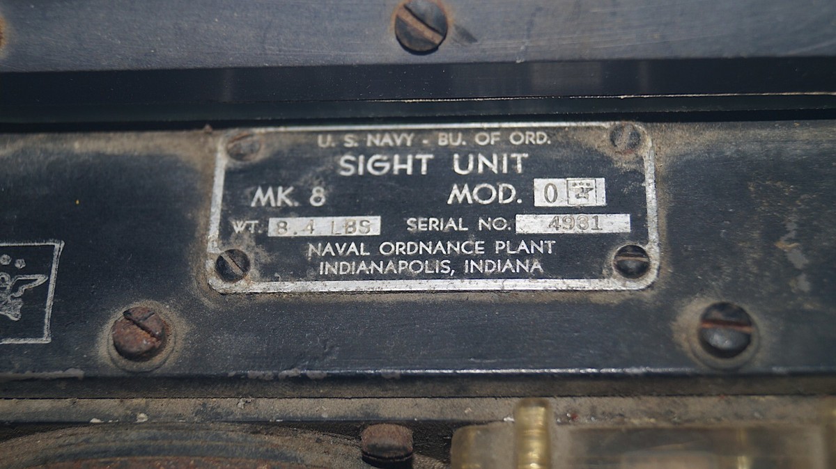その他 WW2 U.S. NAVY GunSight Mark.8 US WW2 Navy & Marine Corps Fighter Plane Mark 8 Illuminated