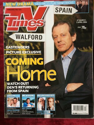 TV TIMES 27/03/2004 LESLIE GRANTHAM John Hannah Beth Cordingly Tricia Penrose UK