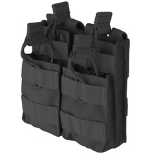 CONDOR COMBAT ARMY DOUBLE STACKER MAGAZINE AMMO POUCH MOLLE WEBBING BLACK