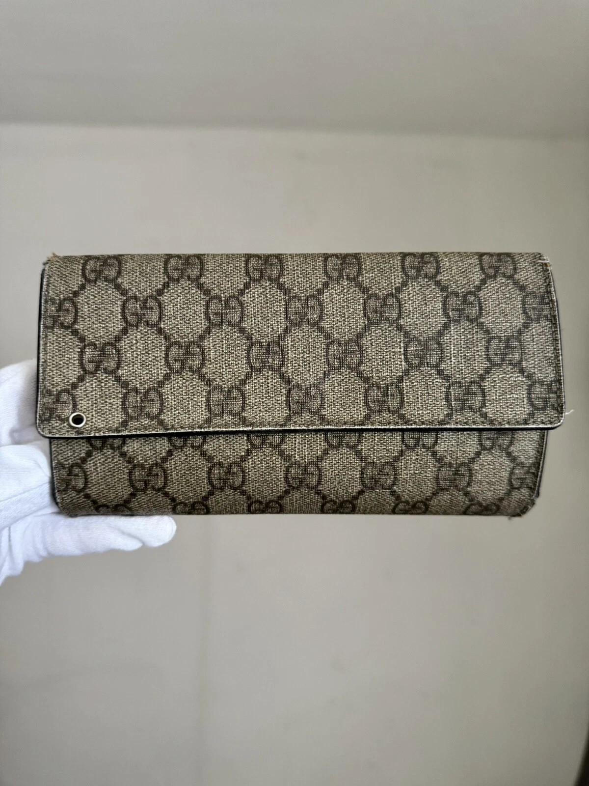 Portefeuille long moderne Gucci GG Supreme   toile enduite