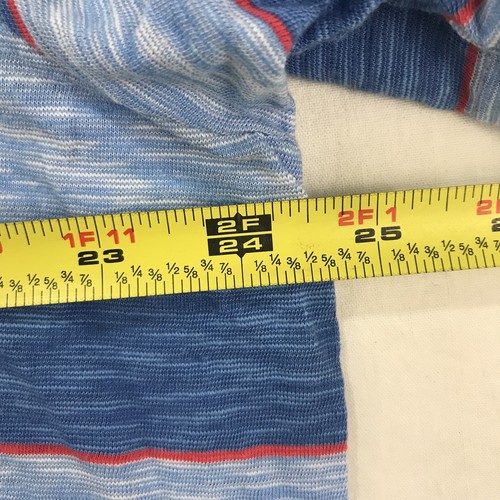 Chaps Mens Casual T Shirt Size XL Blue Striped - Picture 8 of 9