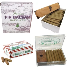*CHOOSE* Balsam Fir Incense Stick Log Paines Burners USA Made Natural Cone Cabin