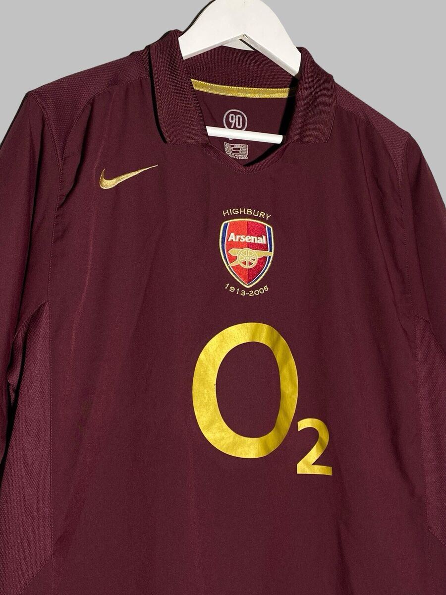 Vintage Nike Arsenal London Highbury 2005 2006 Home Football Vintage Nike Arsenal London Highbury 2005 2006 Home Football