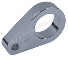 BILLET BRAKE LINE CLAMP 3/4" SIZE TUBING for 1/4" LINES POLISHED ALUMINUM Harley