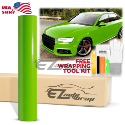 *Premium Gloss Glossy Vinyl Wrap Car Vehicle Sticker Decal Film Air Bubble Free - Foto 35 di 155