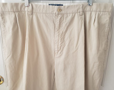 Vintage Polo Ralph Lauren Hammond Pant Men's 2 Pleats Light Khaki 40/30 Cuffs